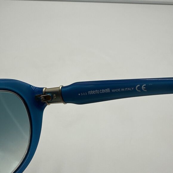 ROBERTO CAVALLI Sunglasses Acqua 781S 87W Bright Blue With Gold Trim main image 3